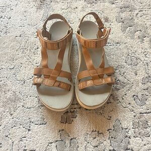 Teva Brown Strappy Sandals